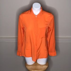 Worthington Vibrant Orange Women's Button Down Shirt